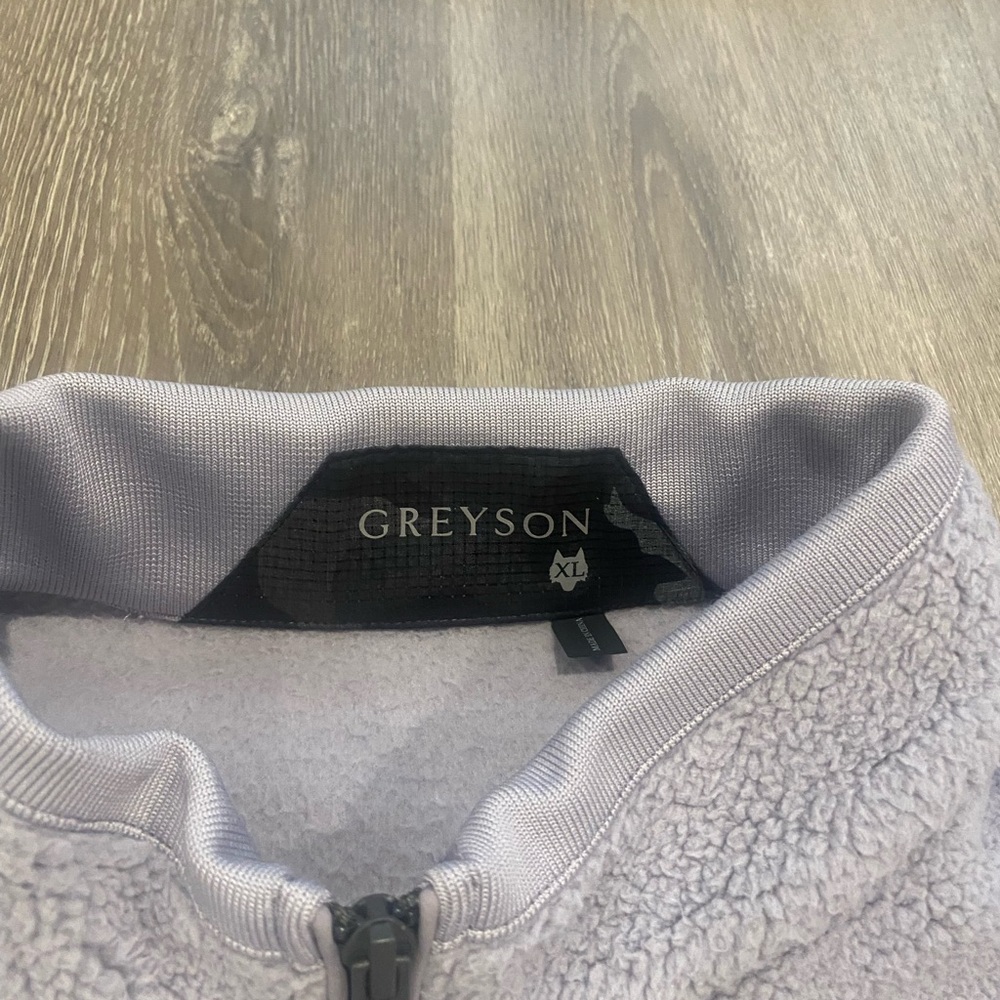 Greyson Gray Fleece Vest with Standing Collar - Picture 3 of 4